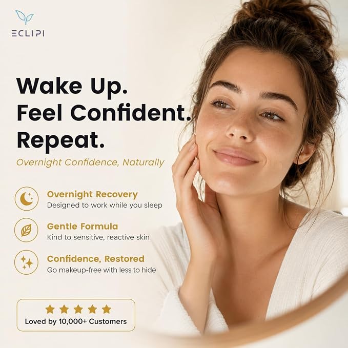 Eclipi AM/PM Hydrocolloid Pimple Patches for Face 50 Pack – 3 Sizes Acne Patches | Blemish Spot Stickers with Tea Tree Oil & Calendula, Clear Skin Look, Gentle for Sensitive Skin