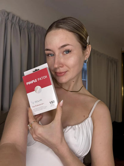 Eclipi Pimple Patches for Face 150 Pack – Hydrocolloid Pimple Stickers for Blemish Care, Oil Absorbing Spot Dots for Clear Looking Skin, Gentle on Sensitive Skin